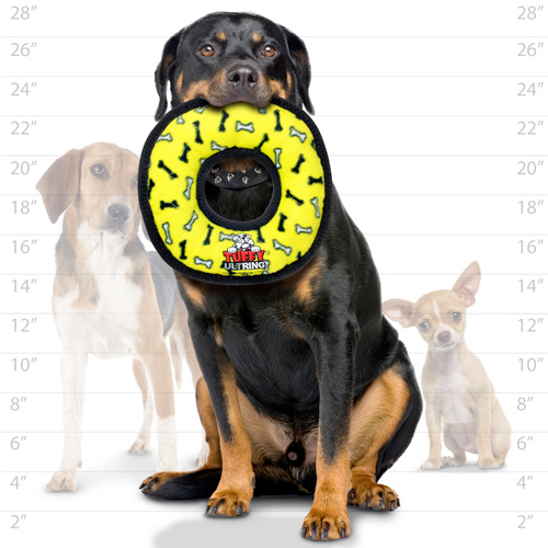 Tuffy Ultimate Dog Squeaky Toys, the Ring (mini and regular size)