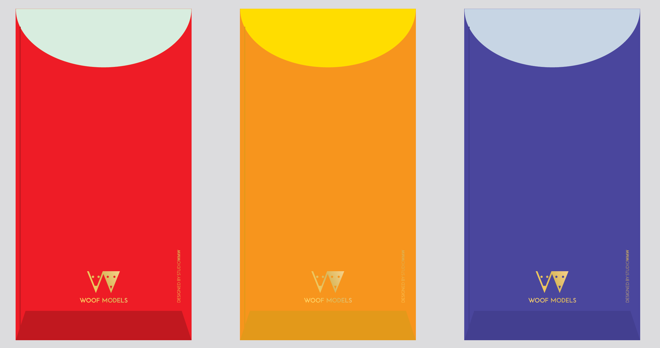 Woof Models Lucky Money Packets Rosie VV and Lola