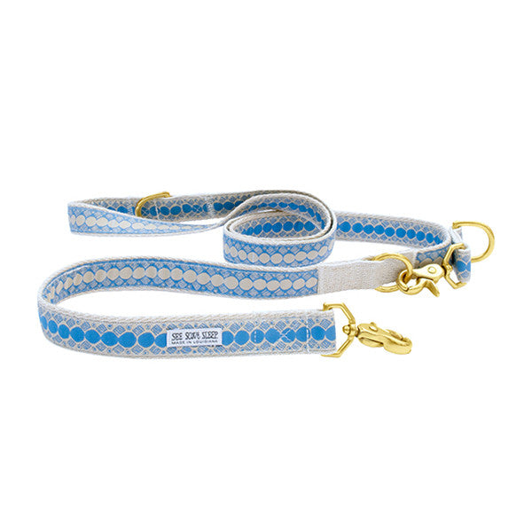 You're a Stud Leash, Lake Blue and Cream
