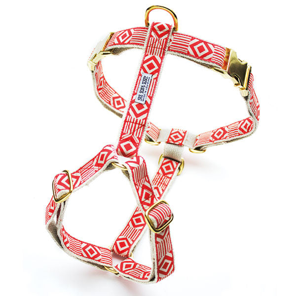 Out of My Box Harness: Vermillion and Cream