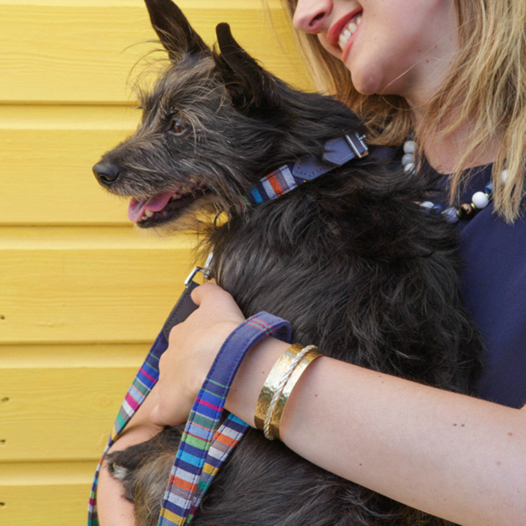 Hiro+Wolf Classic leash: Marine Stripe Kikoy