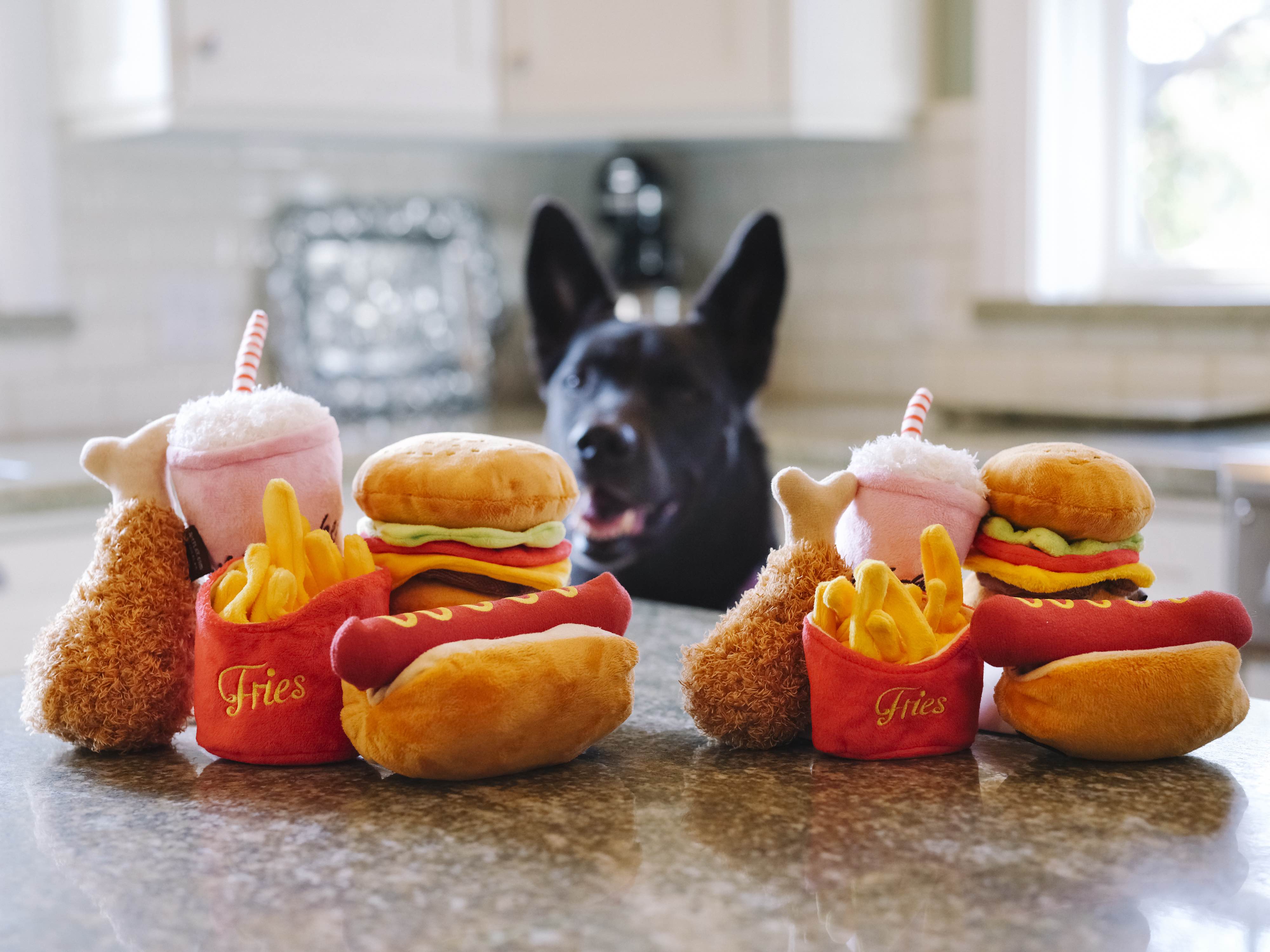 The American Classic Mini, Squeaky Plush Dog Toy