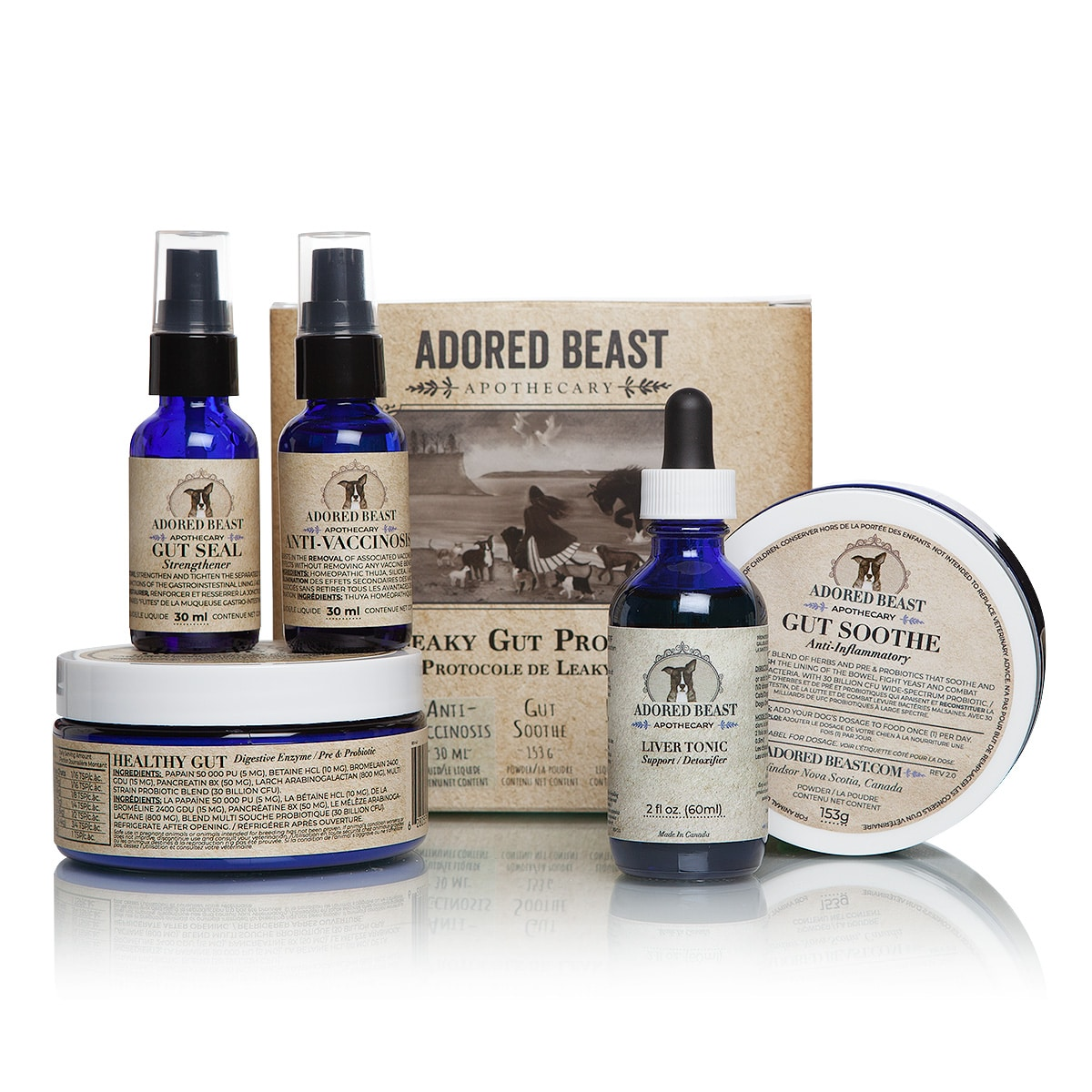 Adored Beast Supplements for Cats, Feline Leaky Gut Protocol