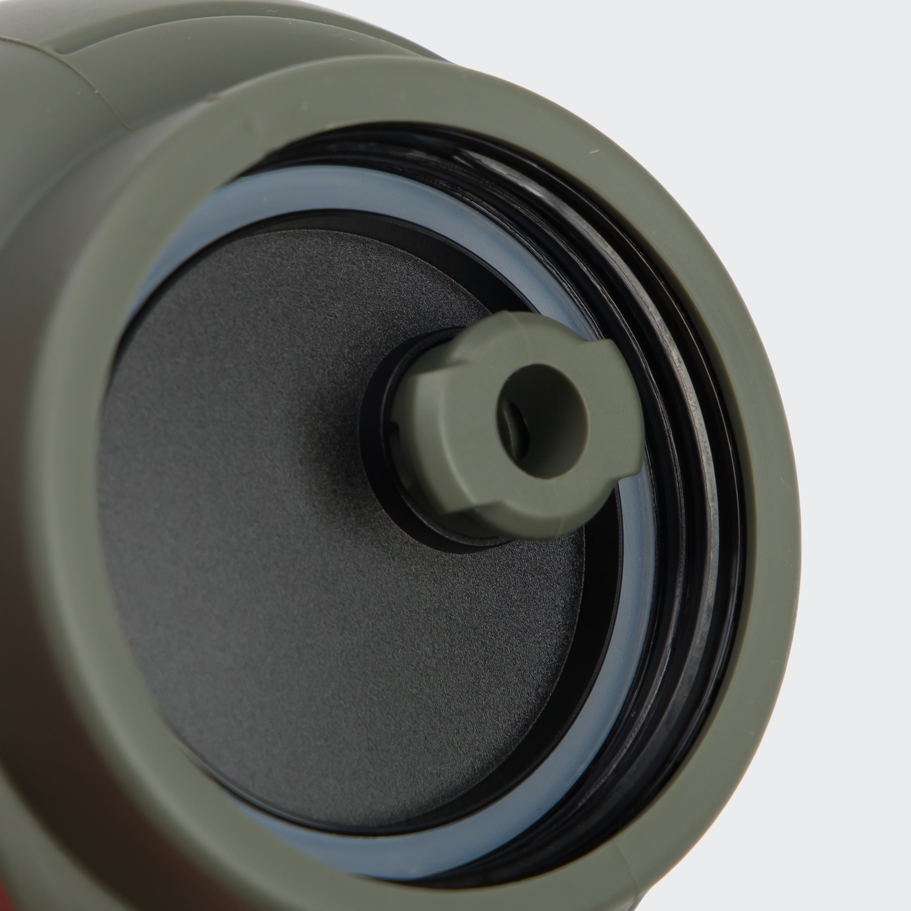 The Cloud7 AKTIV dog drinking bottle in Dark Olive, looking sleek and ready to rescue thirsty, adventurous pups on the go.