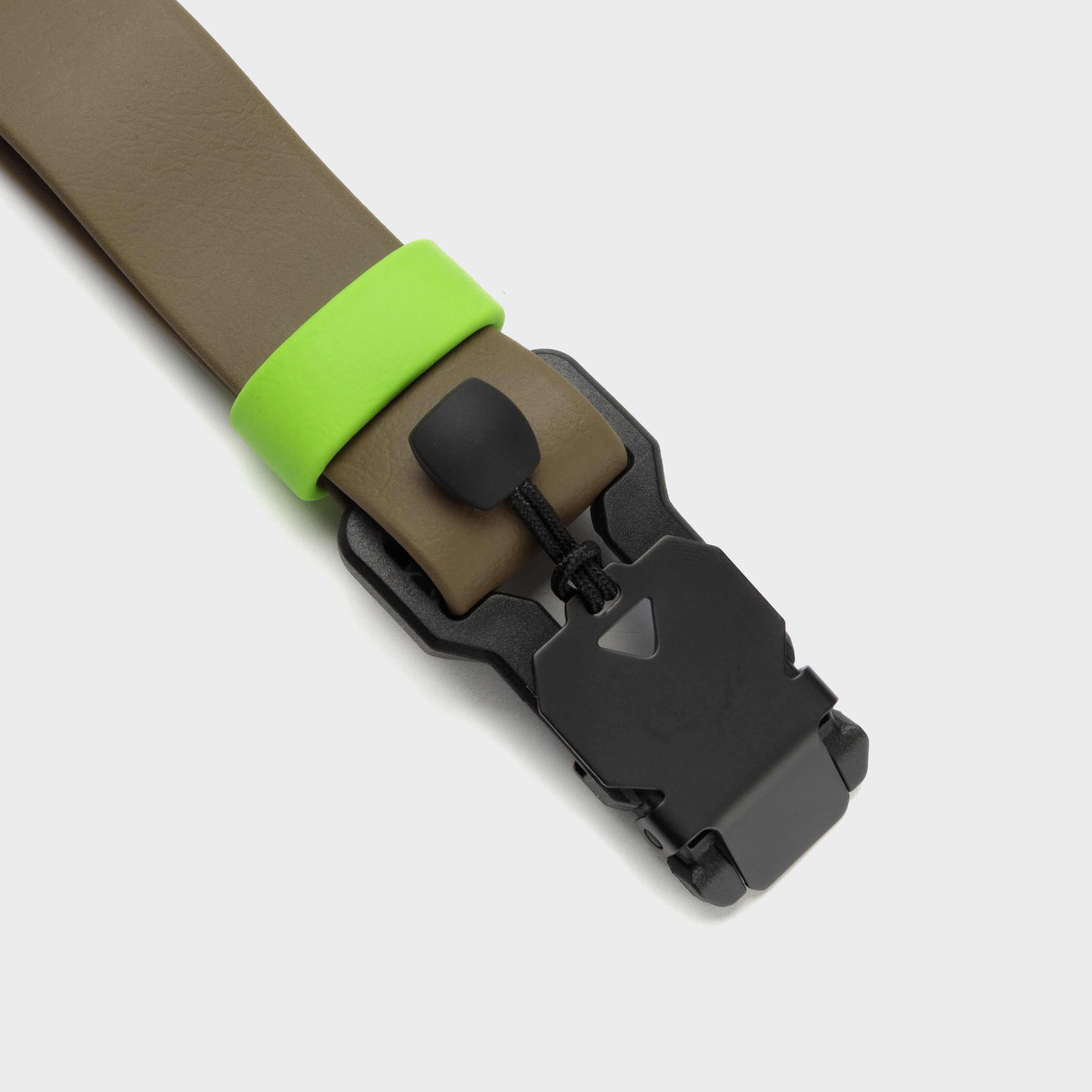 Cloud7: Dog Collar BioThane Ipanema Olive-Neon Green
