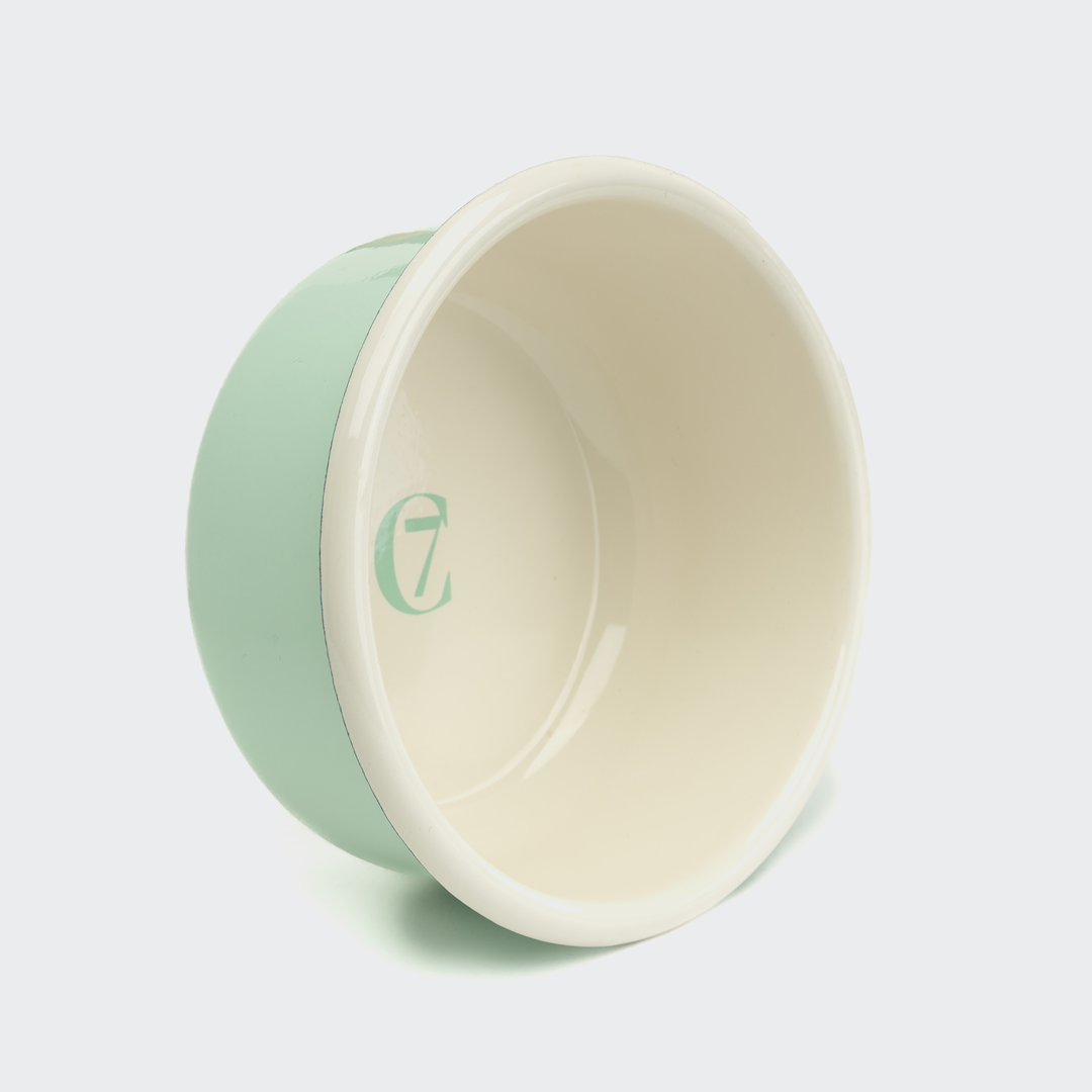 Cloud7 Dog Food and Water Bowl, Granny Pastel Green