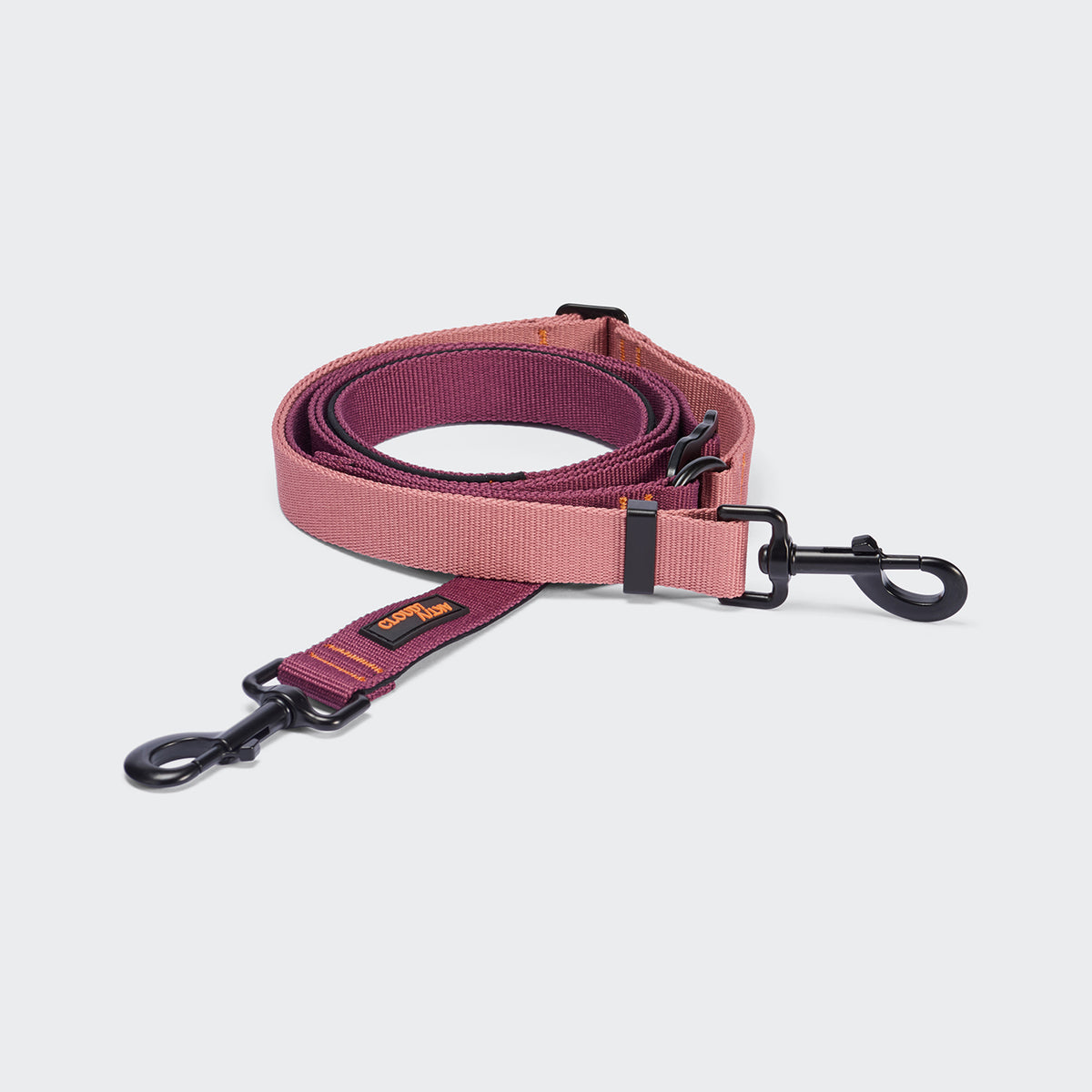 Cloud7 L-1 AKTIV hands free adjustable dog leash with heavy duty dual carabiner clips and padded hand loop