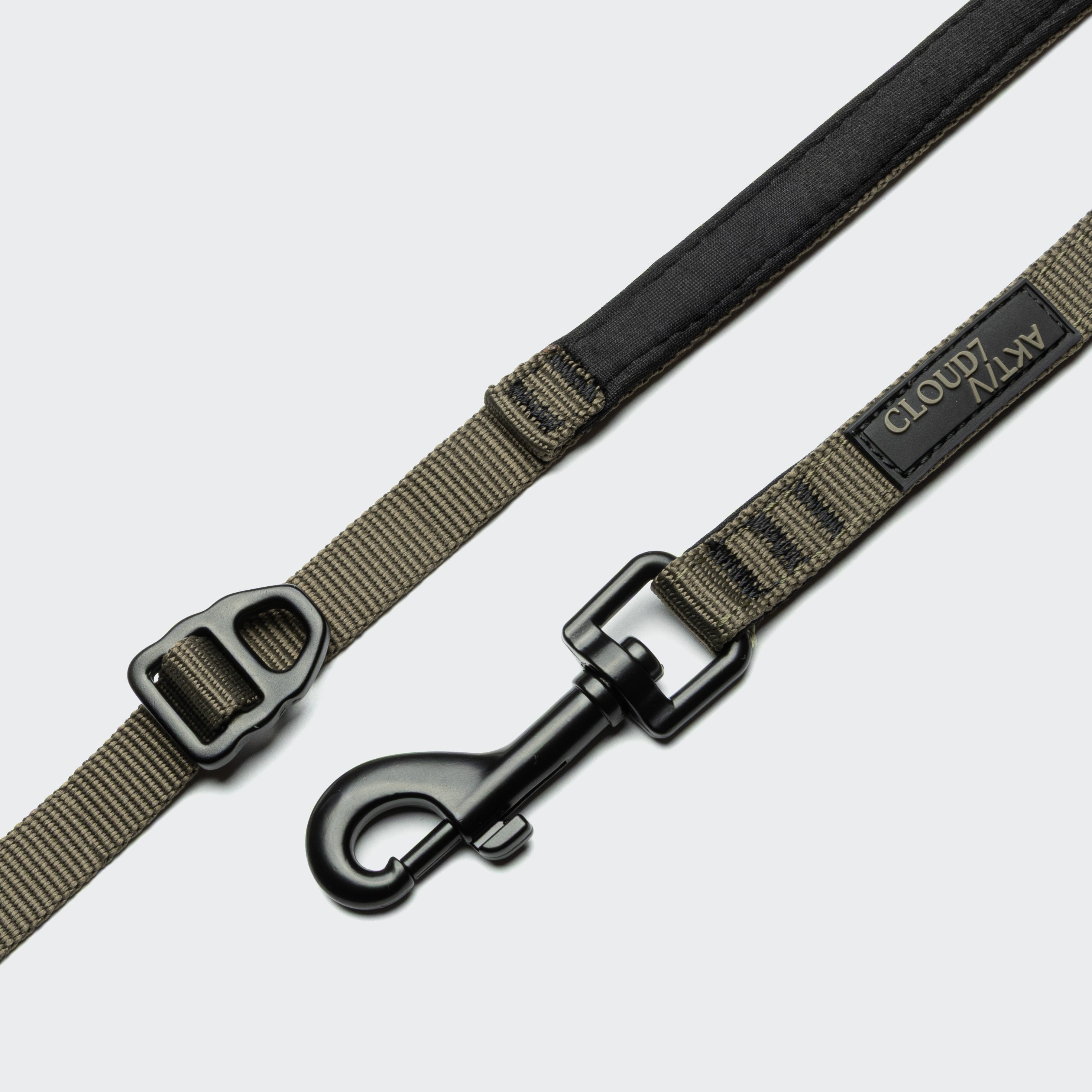 Cloud7: L-2 AKTIV Jogging Dog Leash, Olive