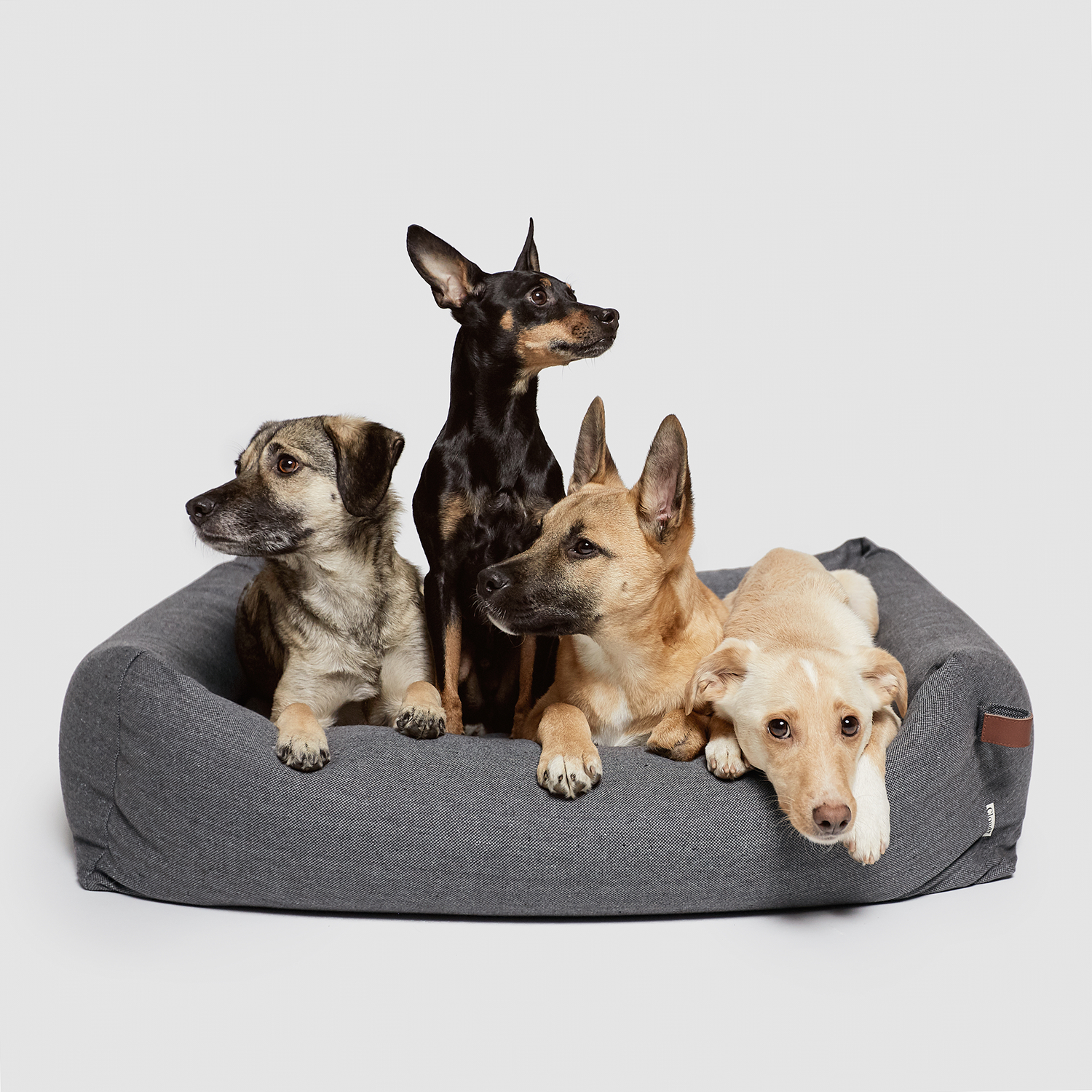 [Pre Order] Cloud7 Sleepy Deluxe Dog Bed: Tweed Taupe