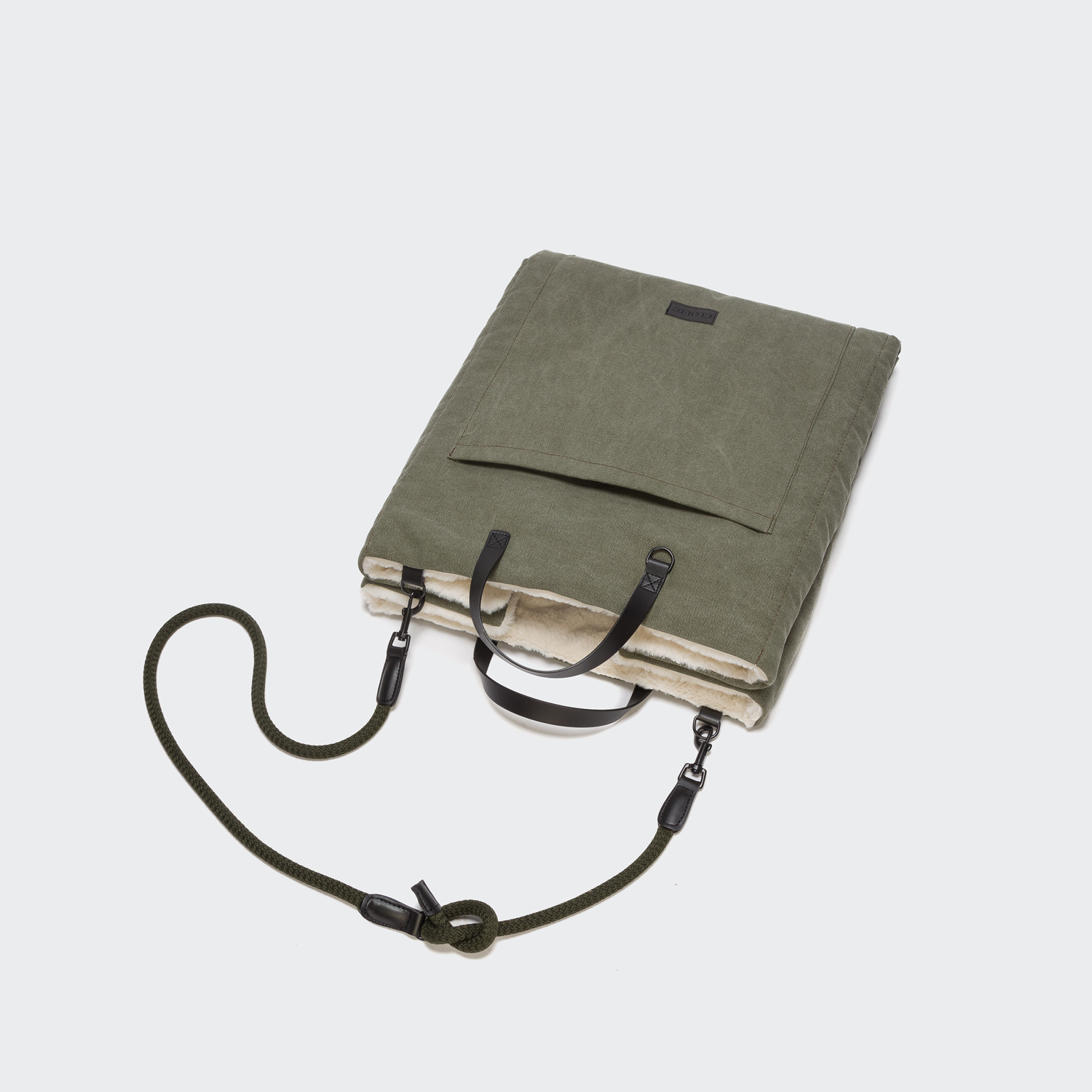 [Pre Order] Cloud7 Travel Dog Bed: Canvas Olive