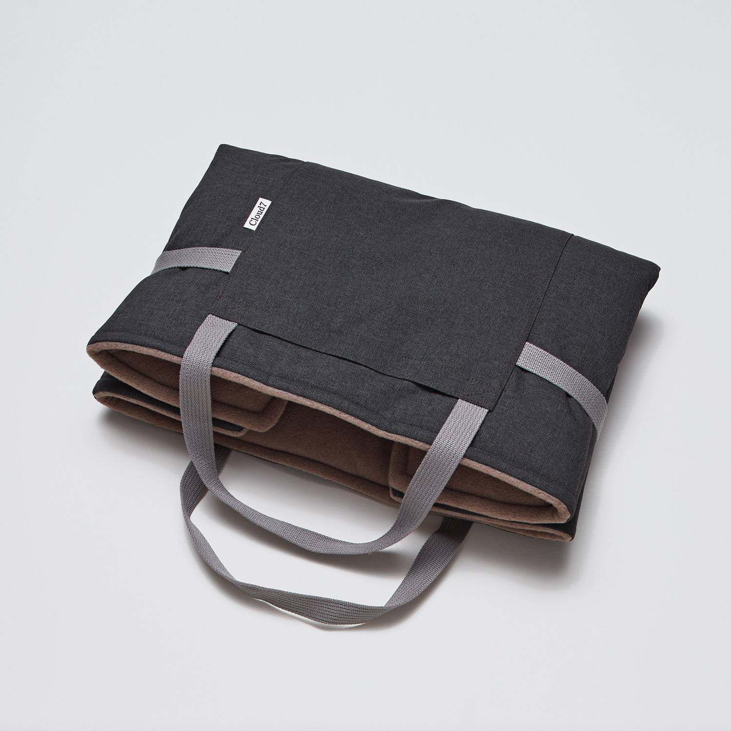 [Pre Order] Cloud7 Water Repellent Travel Dog Bed: Graphite / Sand