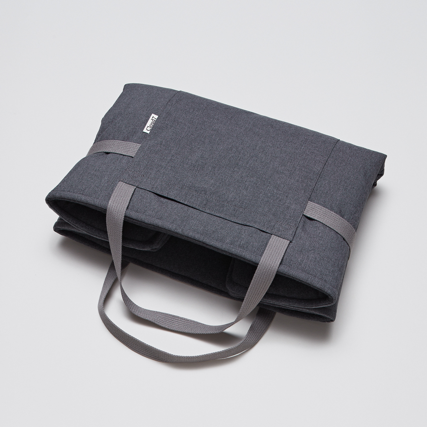[Pre Order] Cloud7 Water Repellent Travel Dog Bed: Mid Grey / Dark Grey
