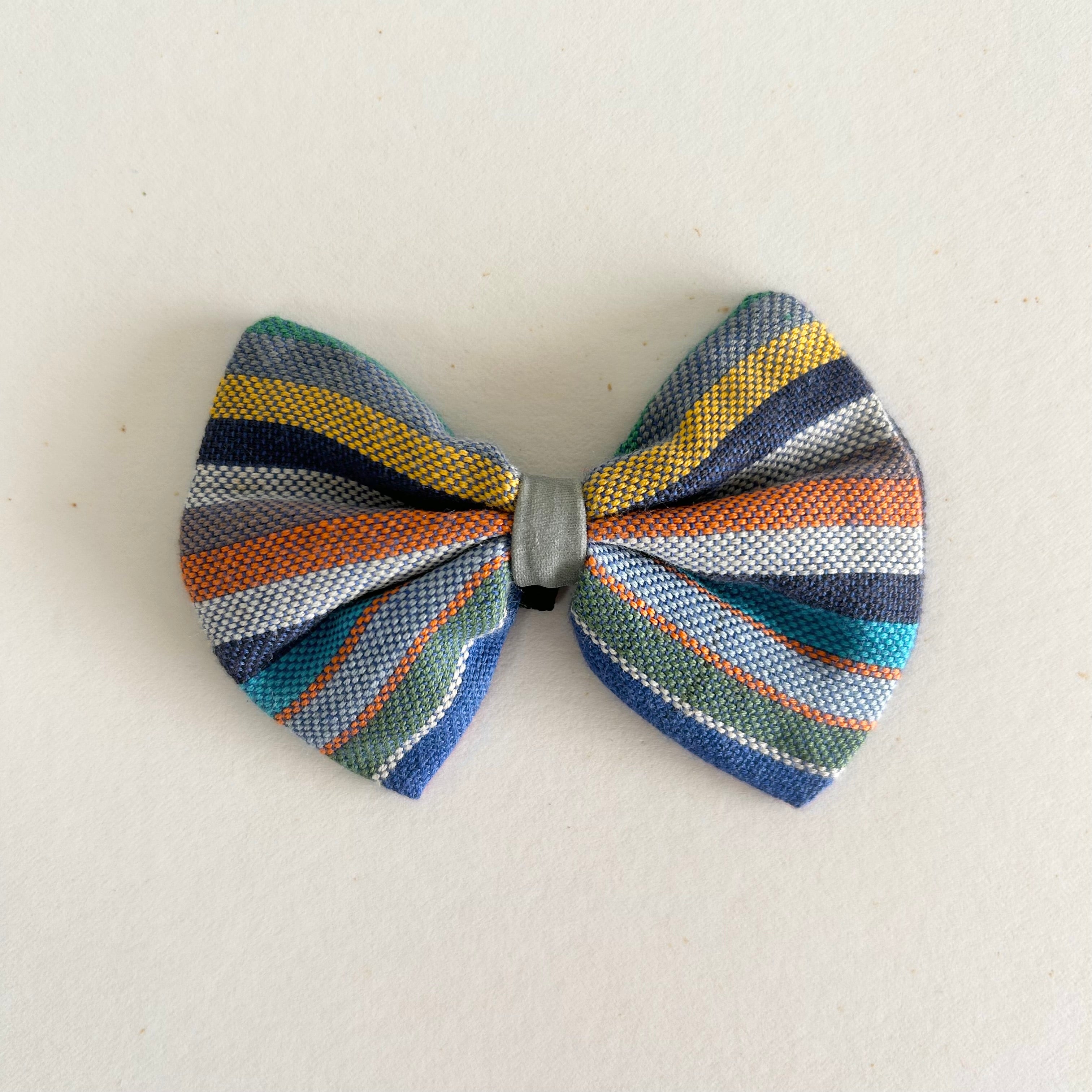 Hiro+Wolf Dog Bow Tie: Marine Striped Kikoy