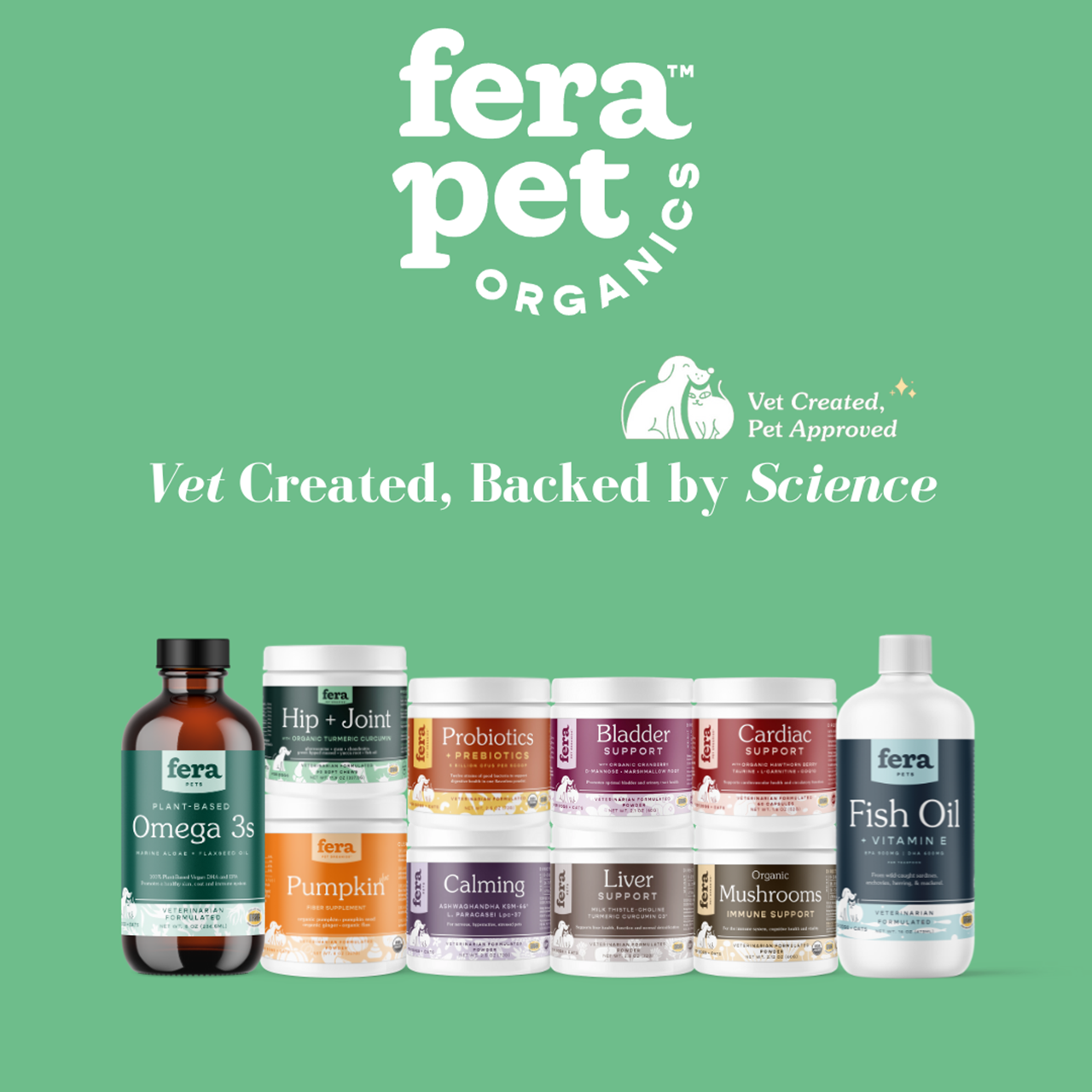 Fera Pet Organics Dog and Cat Supplement, Bladder Support