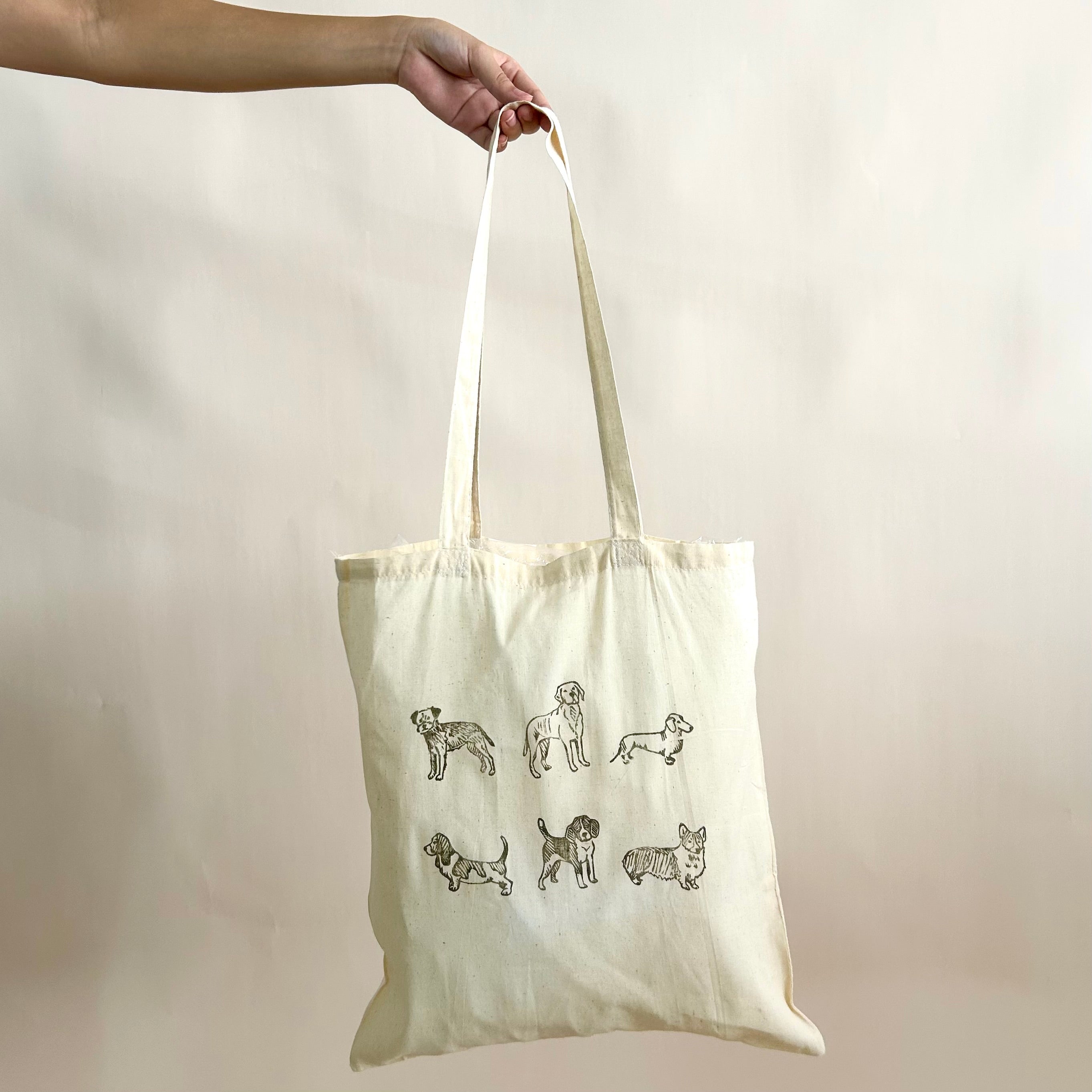 Cotton Tote bag for dog people: Canine