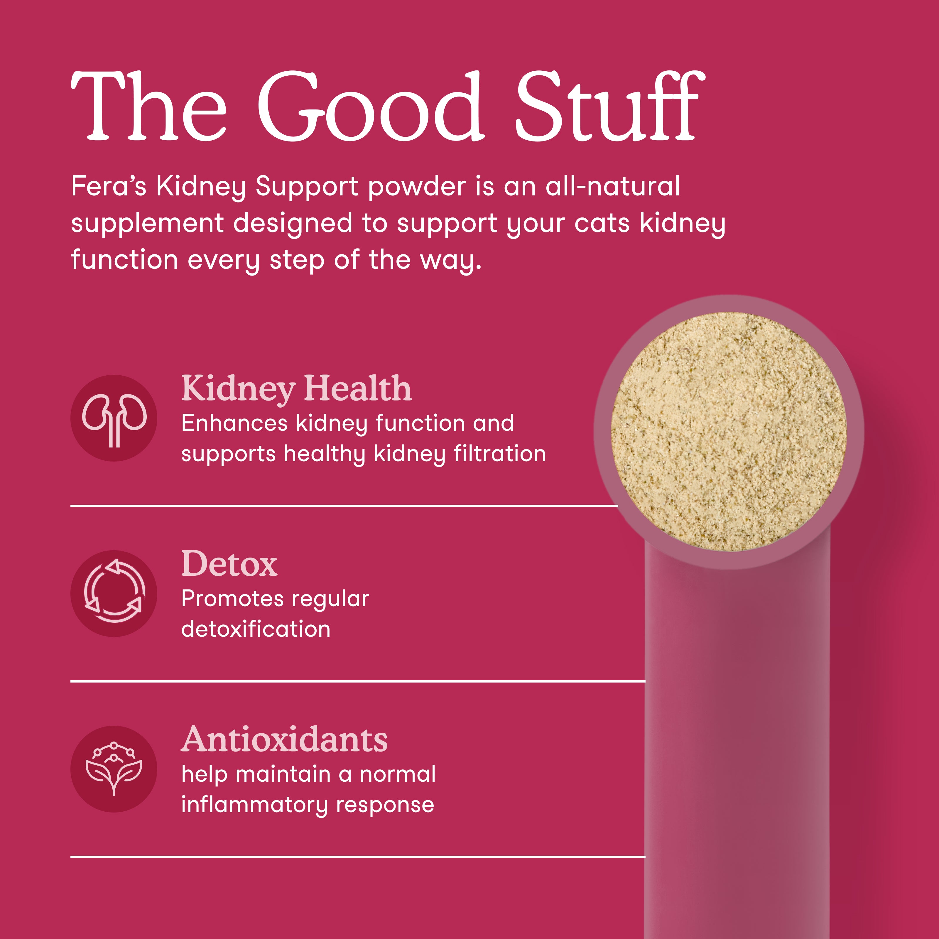 Fera Pet Organics Cat Kidney Support | Renal Health Supplement