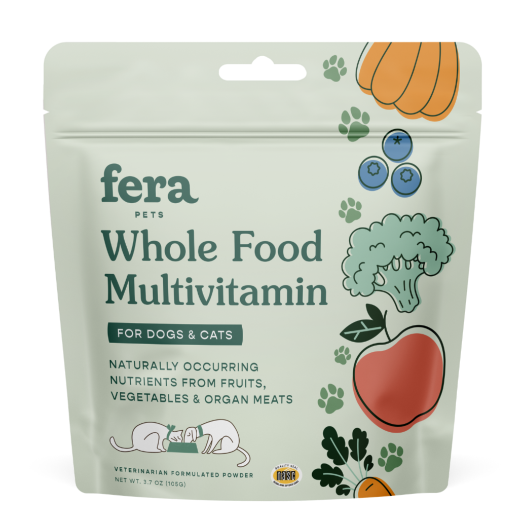 Fera Pet Organics Dog and Cat Supplement, Whole Food Multivitamin Topper