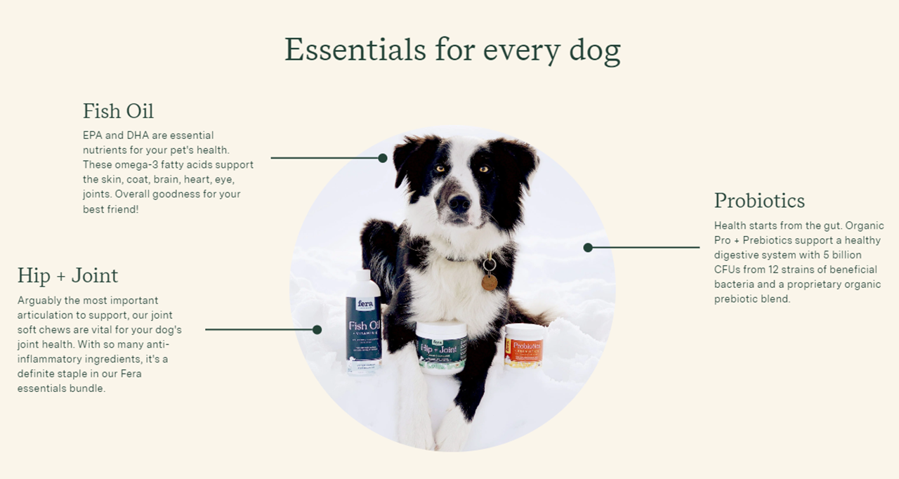 Fera Pet Organics Dog and Cat Supplement, Fera Bundle for Dogs