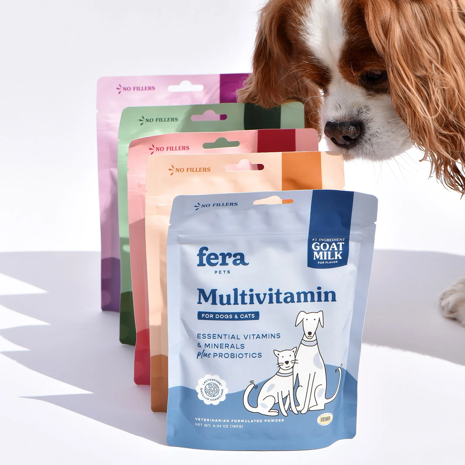 Fera Pet Organics Dog and Cat Supplement, Goat Milk Bundle