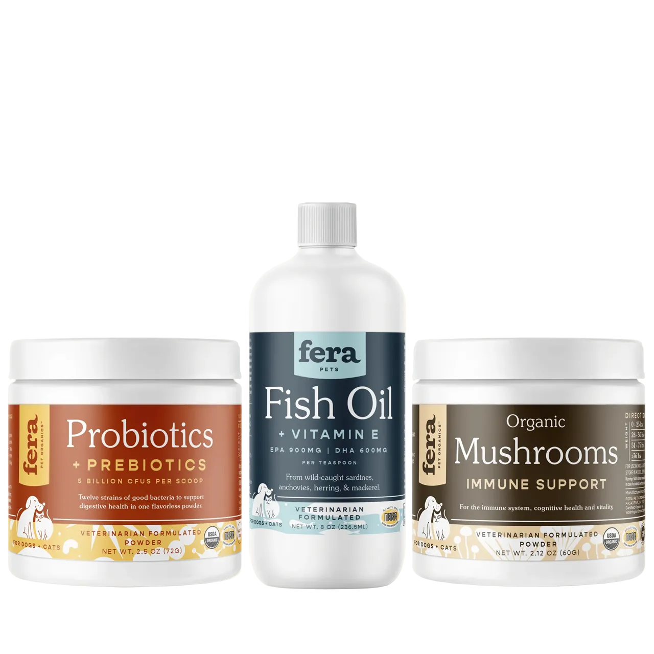 Fera Pet Organics Dog and Cat Supplement, Puppy Starter Kit