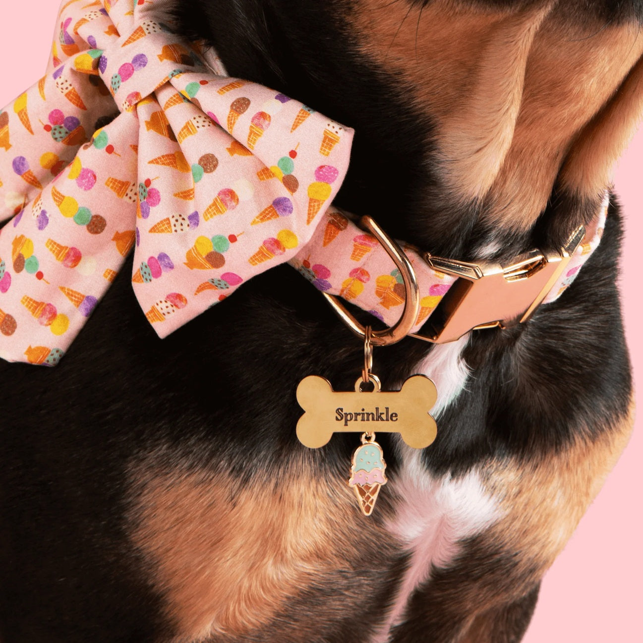 Dog Collar Charm: Ice Cream