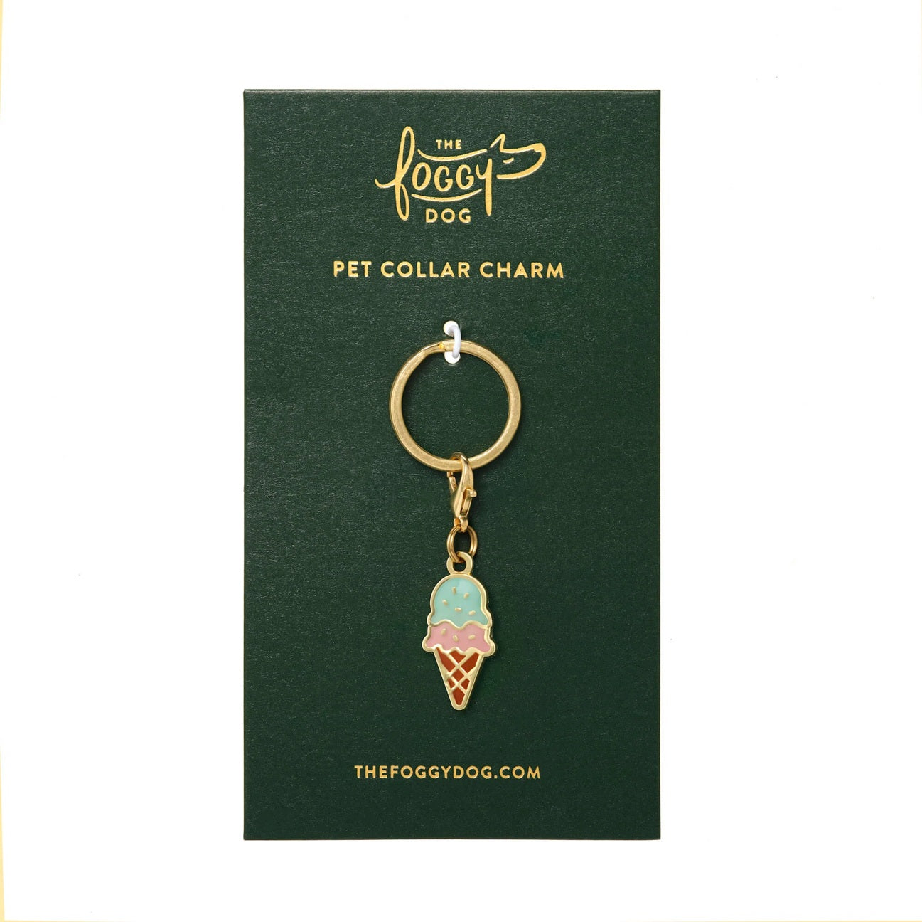 Dog Collar Charm: Ice Cream