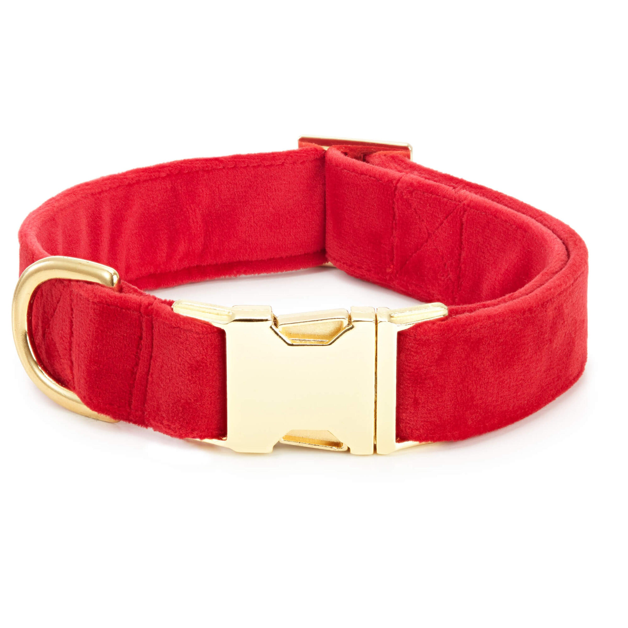 Dog Collar: Cranberry Velvet