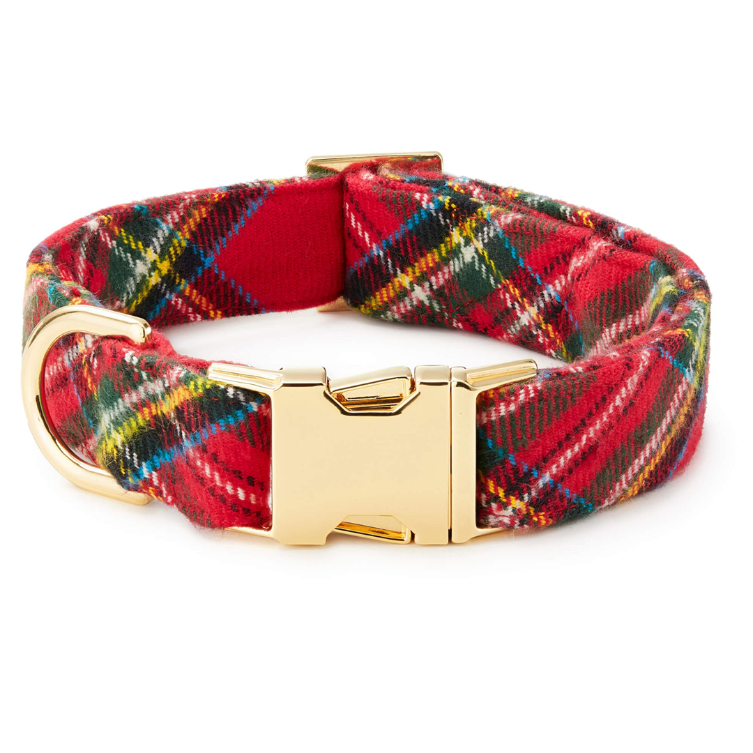 Dog Collar: Tartan Plaid Flannel