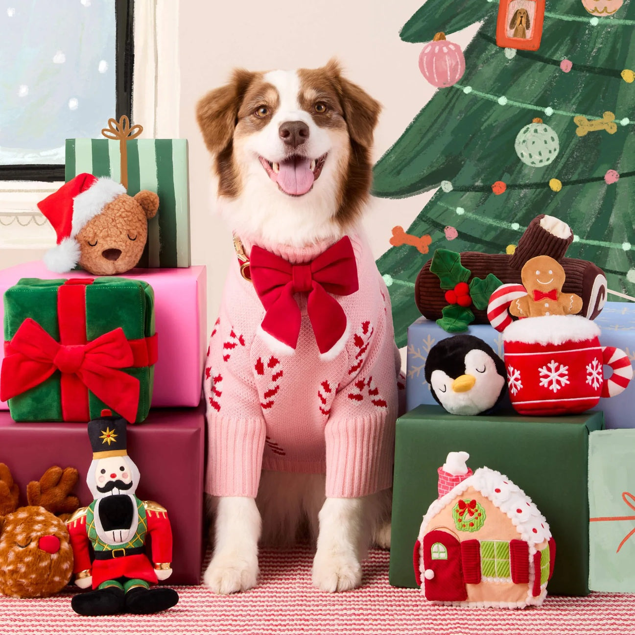 Dog and Cat Lady Bowtie: Santa Paws