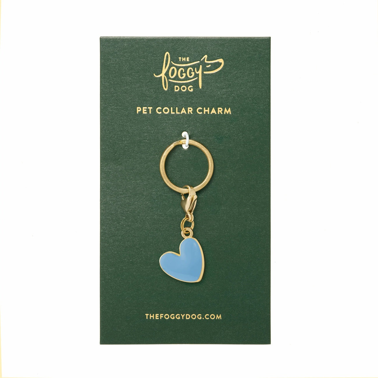 Dog Collar Charm: Blue Heart