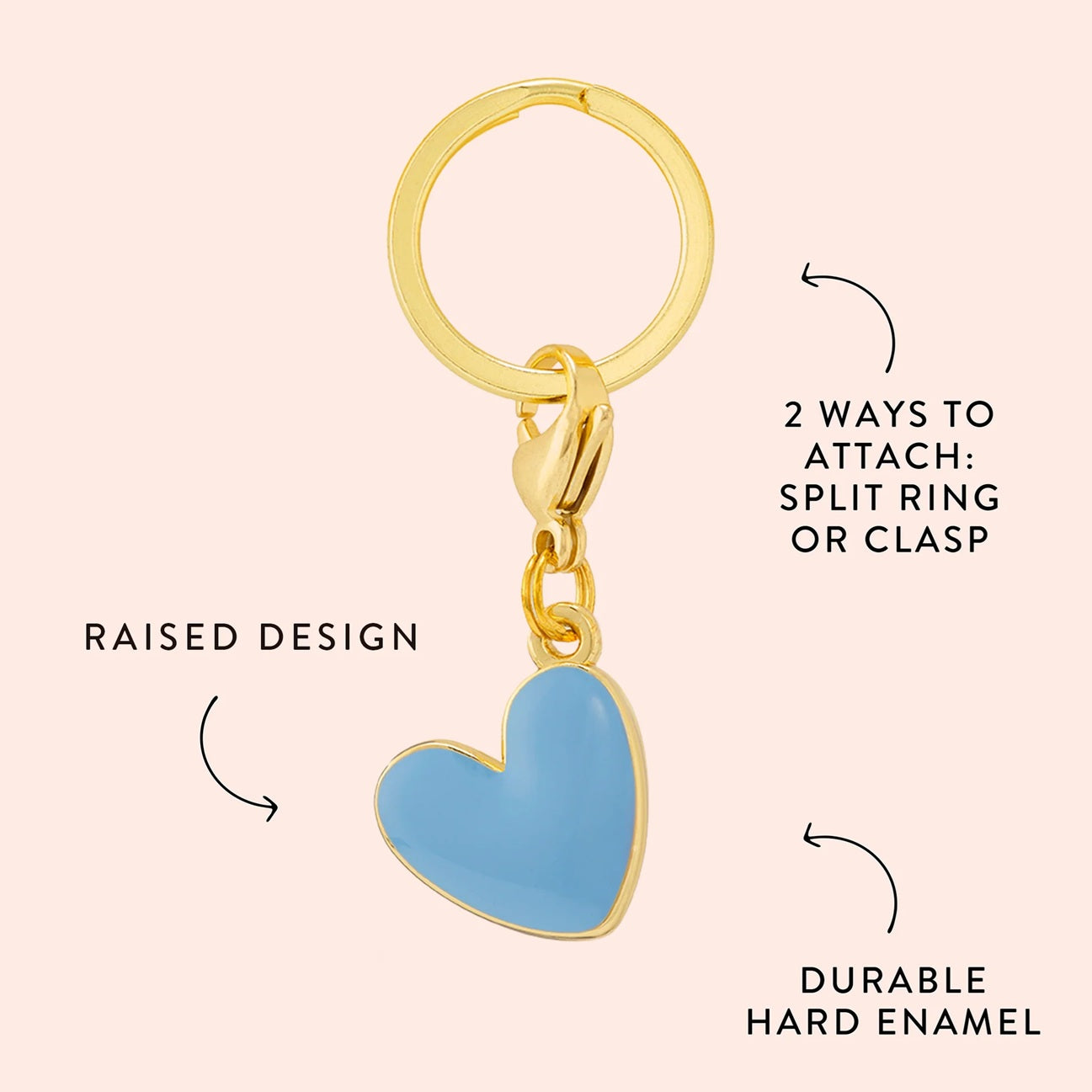 Dog Collar Charm: Blue Heart