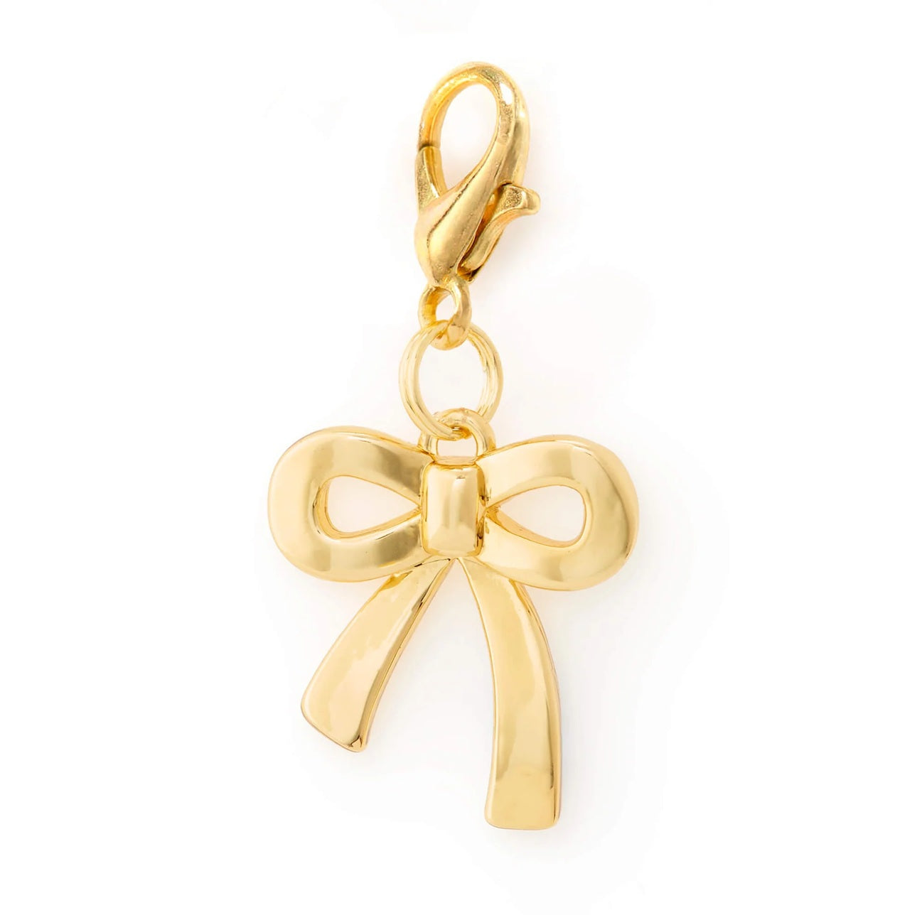Dog Collar Charm: Gold Bow