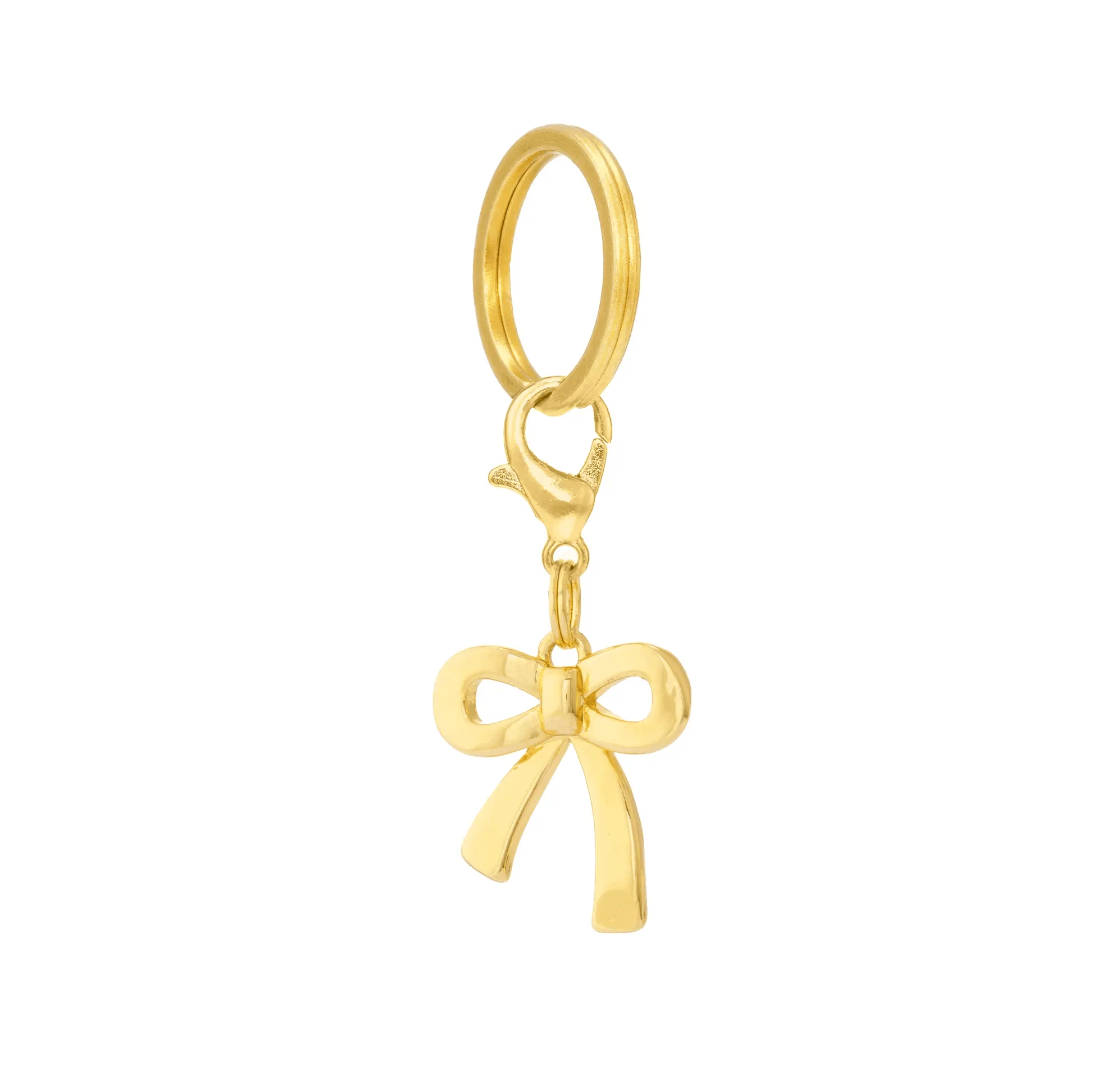 Dog Collar Charm: Gold Bow