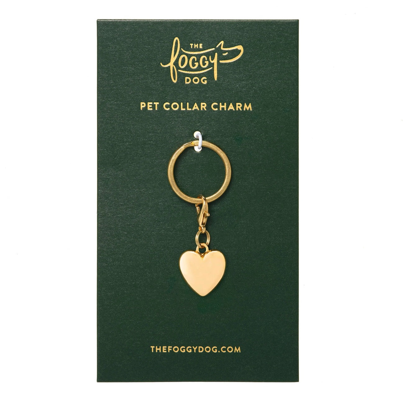 Dog Collar Charm: Heart of Gold