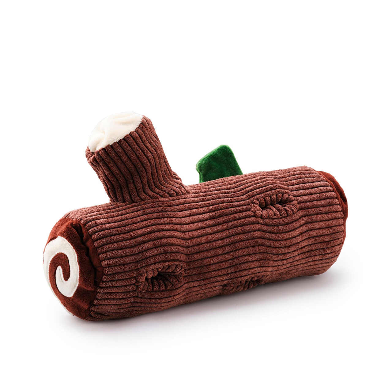 Holiday Squeaky Plush Interactive Snuffle Dog toys, Yule Log