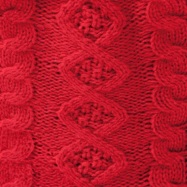 Dog and Cat Knit Bandana: Cable