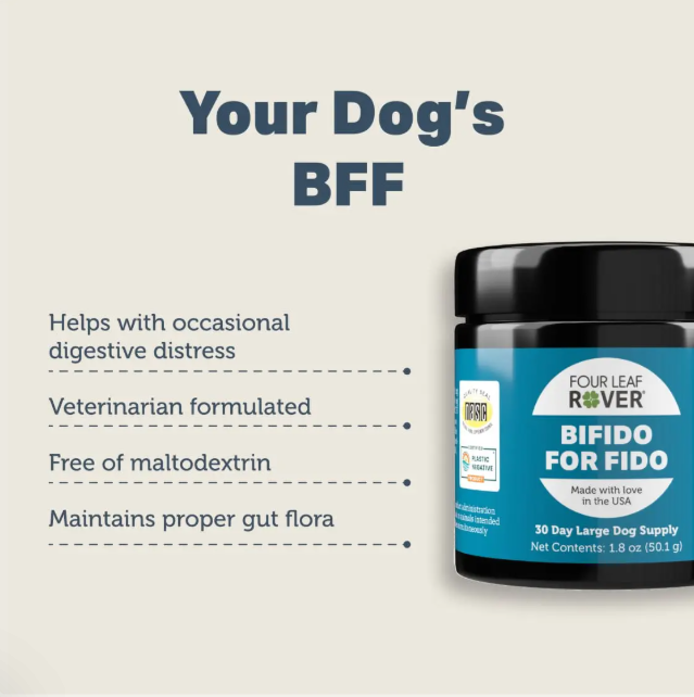 Four Leaf Rover Supplement for Dogs, Bifido For Fido