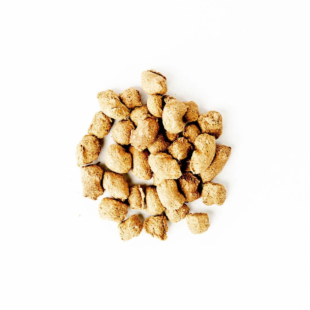 Green Juju Freeze Dried Bison Green Bites antioxidant rich dandelion greens and bison meat treats for pet gut health