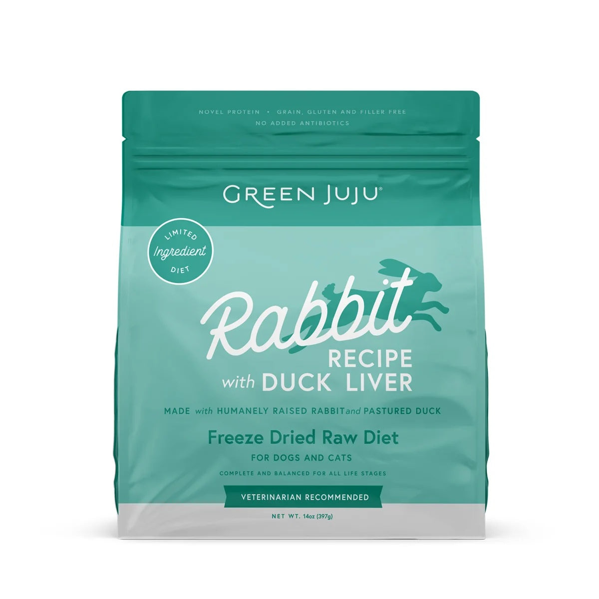 Green Juju Freeze Dried grain free cooling protein raw pet food for sensitive digestion and liver support