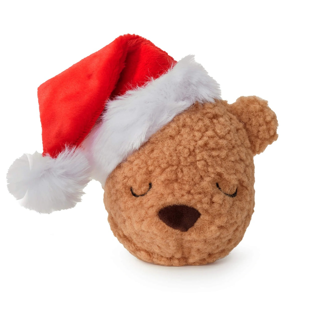 Holiday Squeaky Interactive Plush Dog toys, Santa Teddy Bear 2-in-1 Bounce Toy