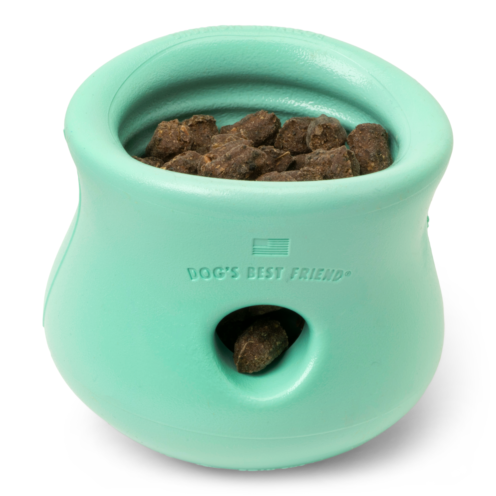 Interactive puzzle, food-dispensing dog toy, Zogoflex Toppl in Mint (Spring Limited Edition)