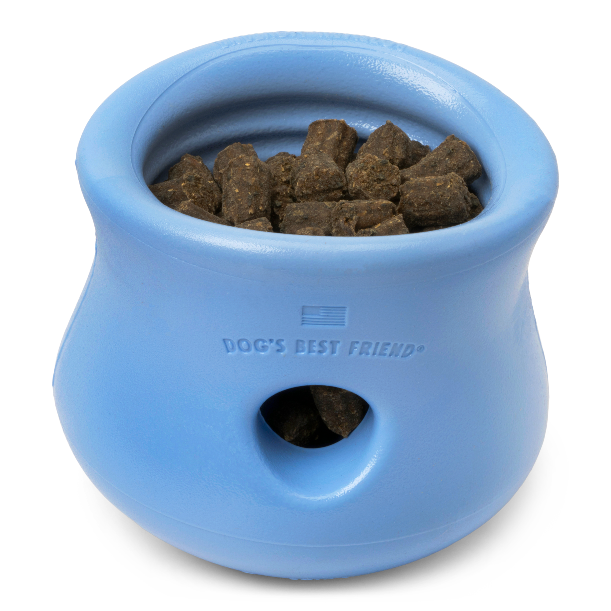 Interactive puzzle, food-dispensing dog toy, Zogoflex Toppl in Periwinkle (Spring Limited Edition)