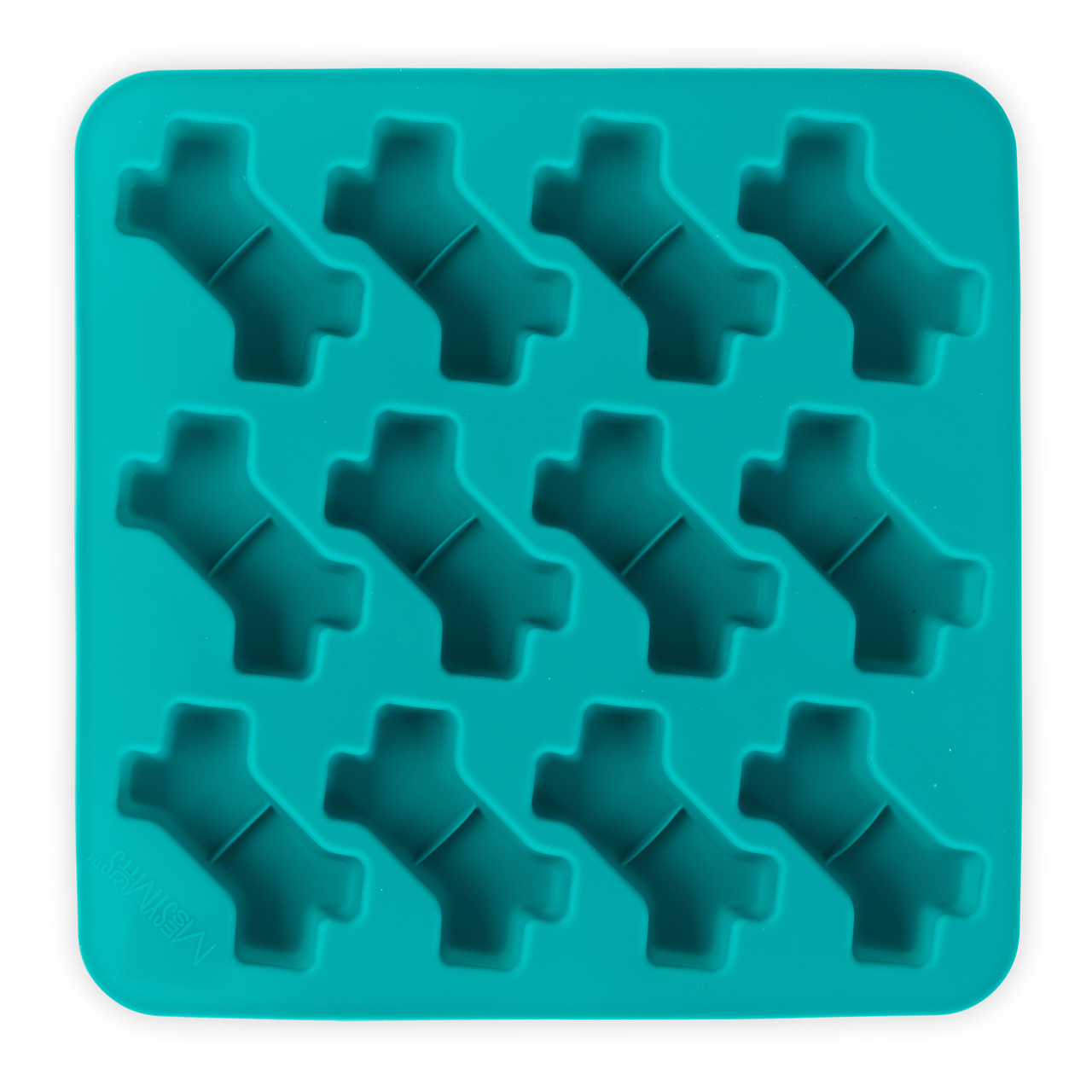 Messy Mutts Silicone Bake & Freeze Dog Treat Making Mold (Pack of 2) - Bone Shape