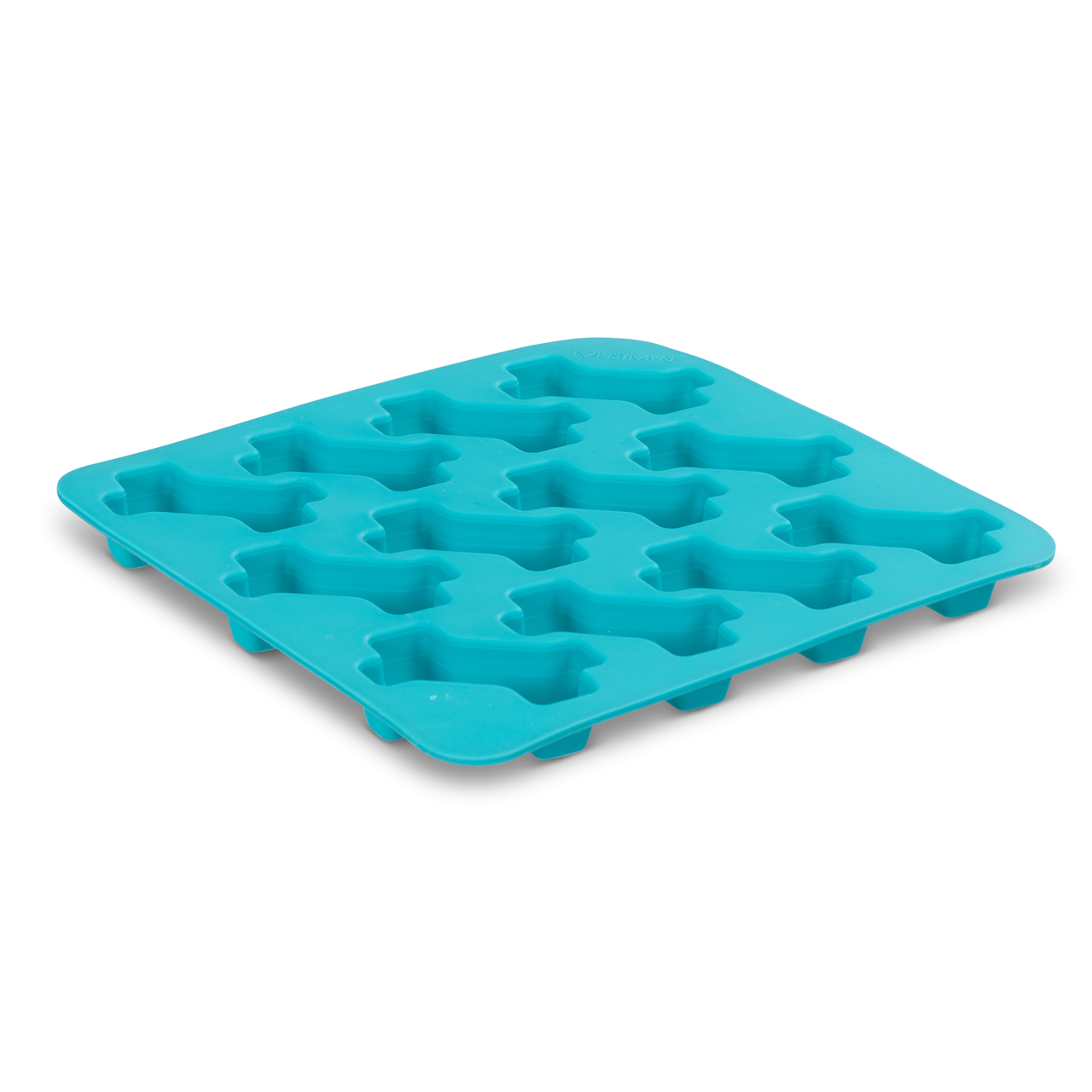 Messy Mutts Silicone Bake & Freeze Dog Treat Making Mold Bone Shape - Blue