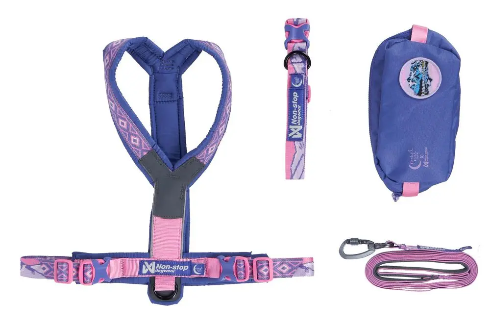 Non-Stop Dog Wear : Rachel Pohl Signature Series Line Harness 5.0 Purple/Pink