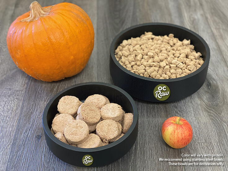 OC Raw Dog Food Freeze Dried Raw Chicken & Produce Sliders 14oz