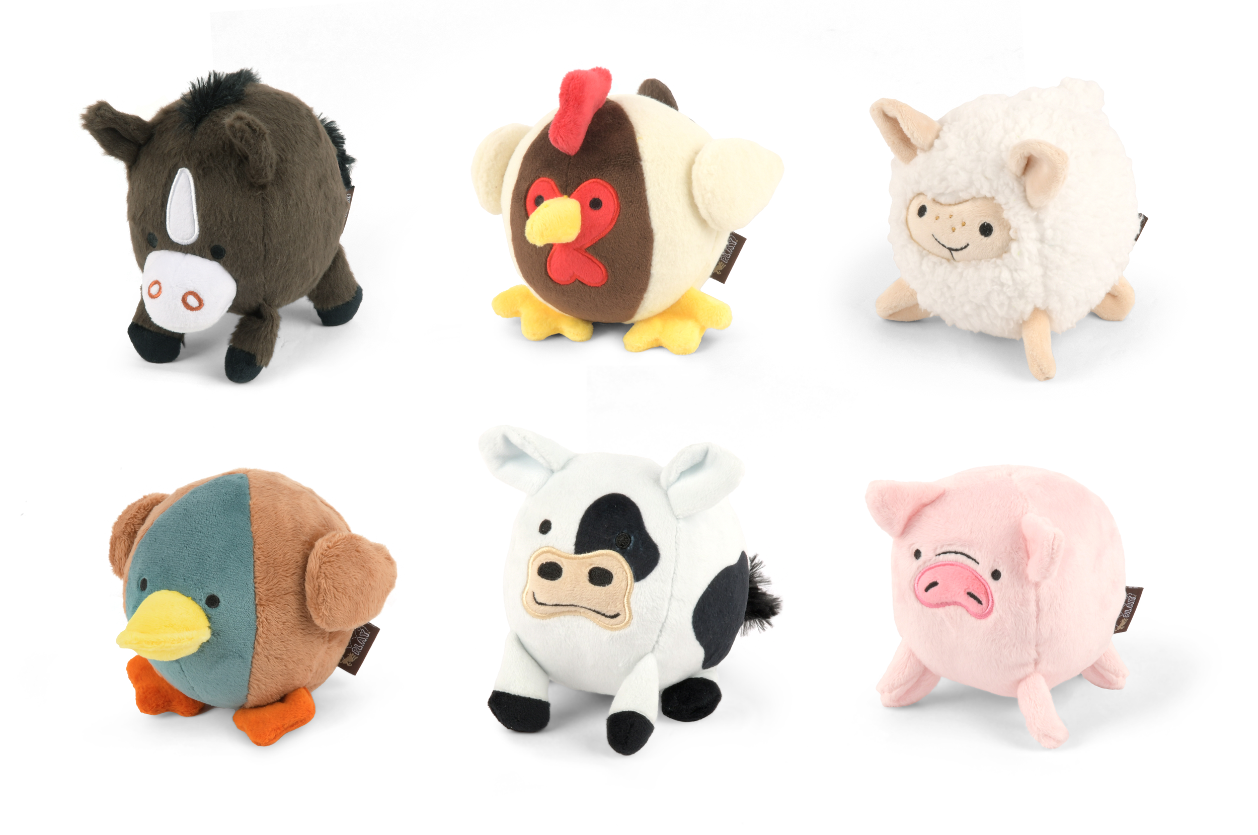 [Pre-Order]P.L.A.Y. Barnyard Buddies Squeaky Plush Dog Toy, Sadie the Sheep