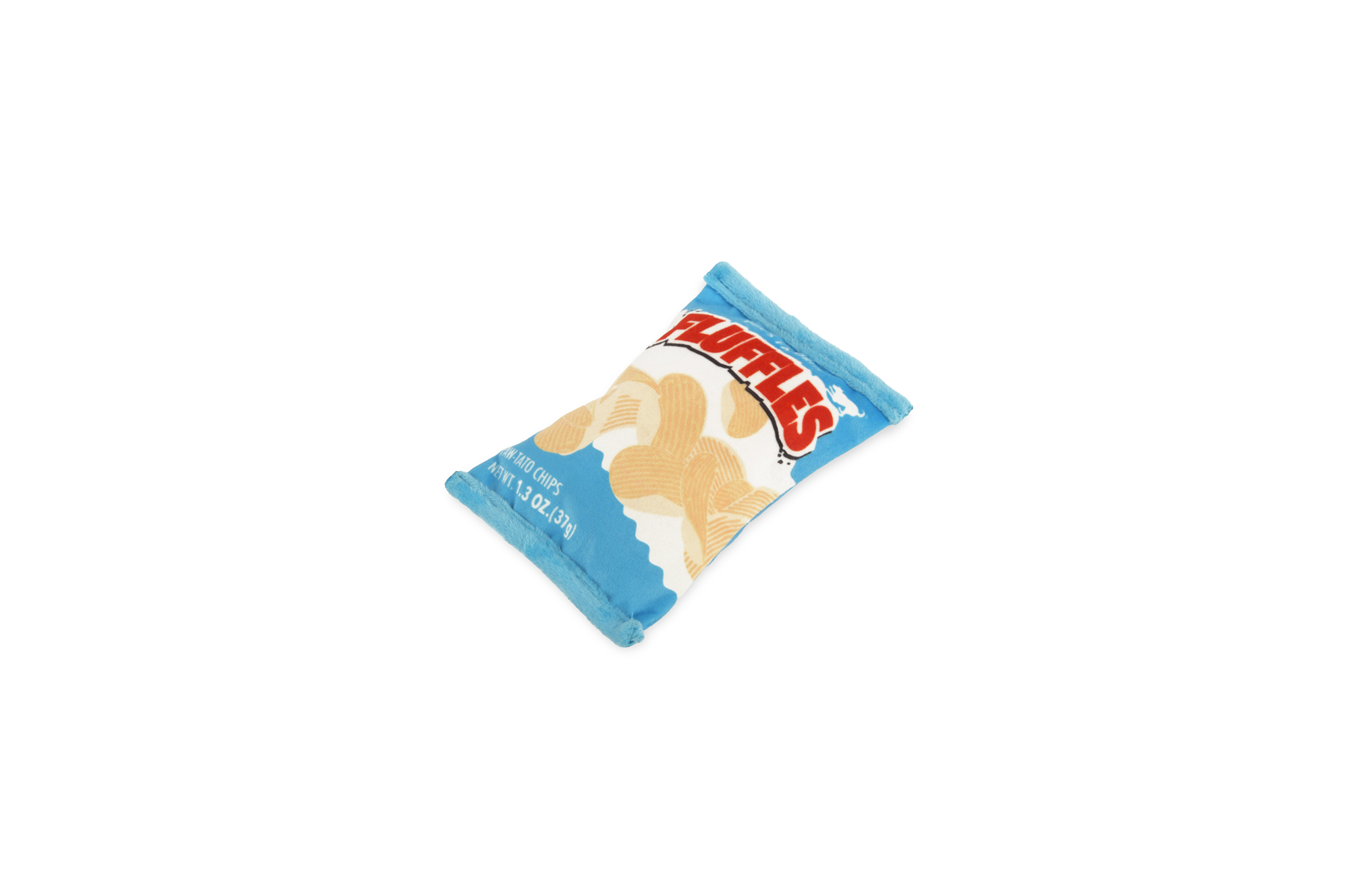 [Pre-Order] P.L.A.Y. Snack Attack Squeaky Plush Dog toys, Fluffles Chips (mini sized)