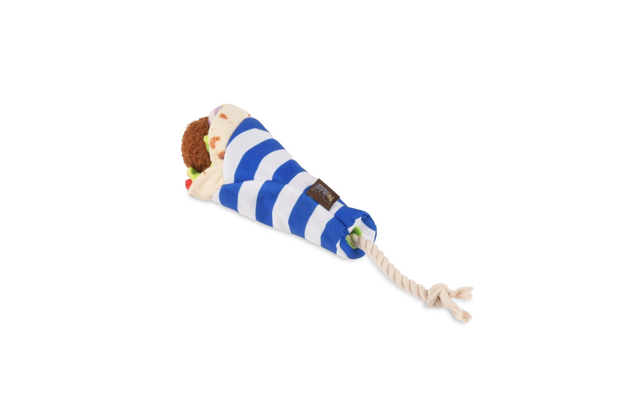 P.L.A.Y. The International Classic Squeaky Plush Dog Toy, Fur-lafel Wrap