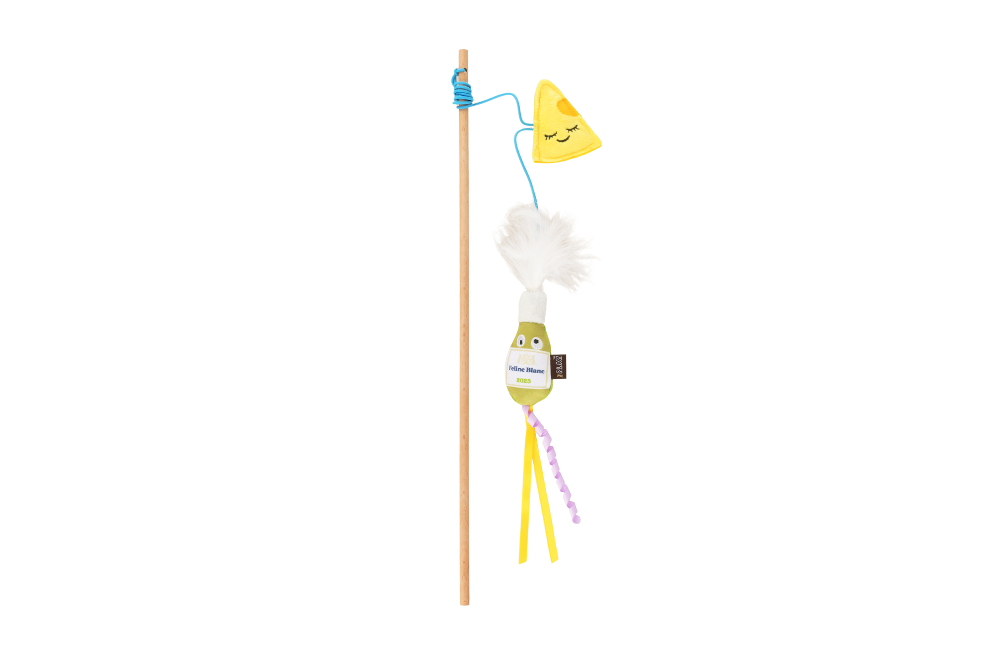 [Pre-Order] P.L.A.Y. Feline Frenzy, Wand Cat Toy: Cheese and Wine